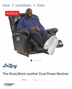 La-Z-Boy Shaq Top-Grain Leather Dual Power Rocker Recliner