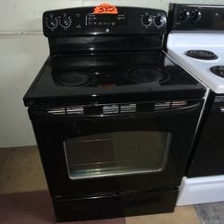 Black Ge Glasstop Stove