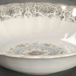 Set Of4Vintage LIMOGES American Limoges Lyric 1K-S384-X  6 1/8" Cereal Soup Bowl