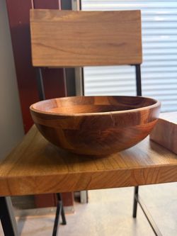 Large Wooden Serving Bowl