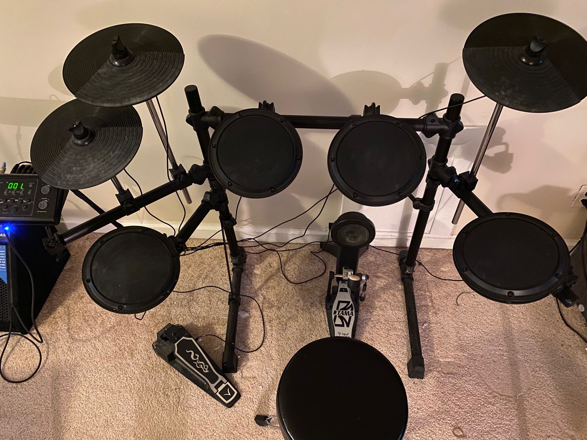 Simmons SD5K Electric Drum Set Subwoofer, Amp, Barely Used, Great Condition