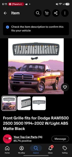 Dodge Ram Truck Front Grille