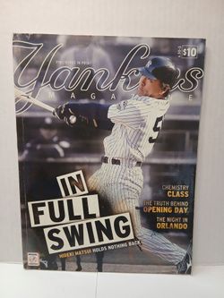 New York Yankees Magazine Commemorative MAY 2009 HIDEKI MATSUI CC Poster