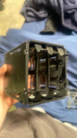 Pc hard drive holder with cable