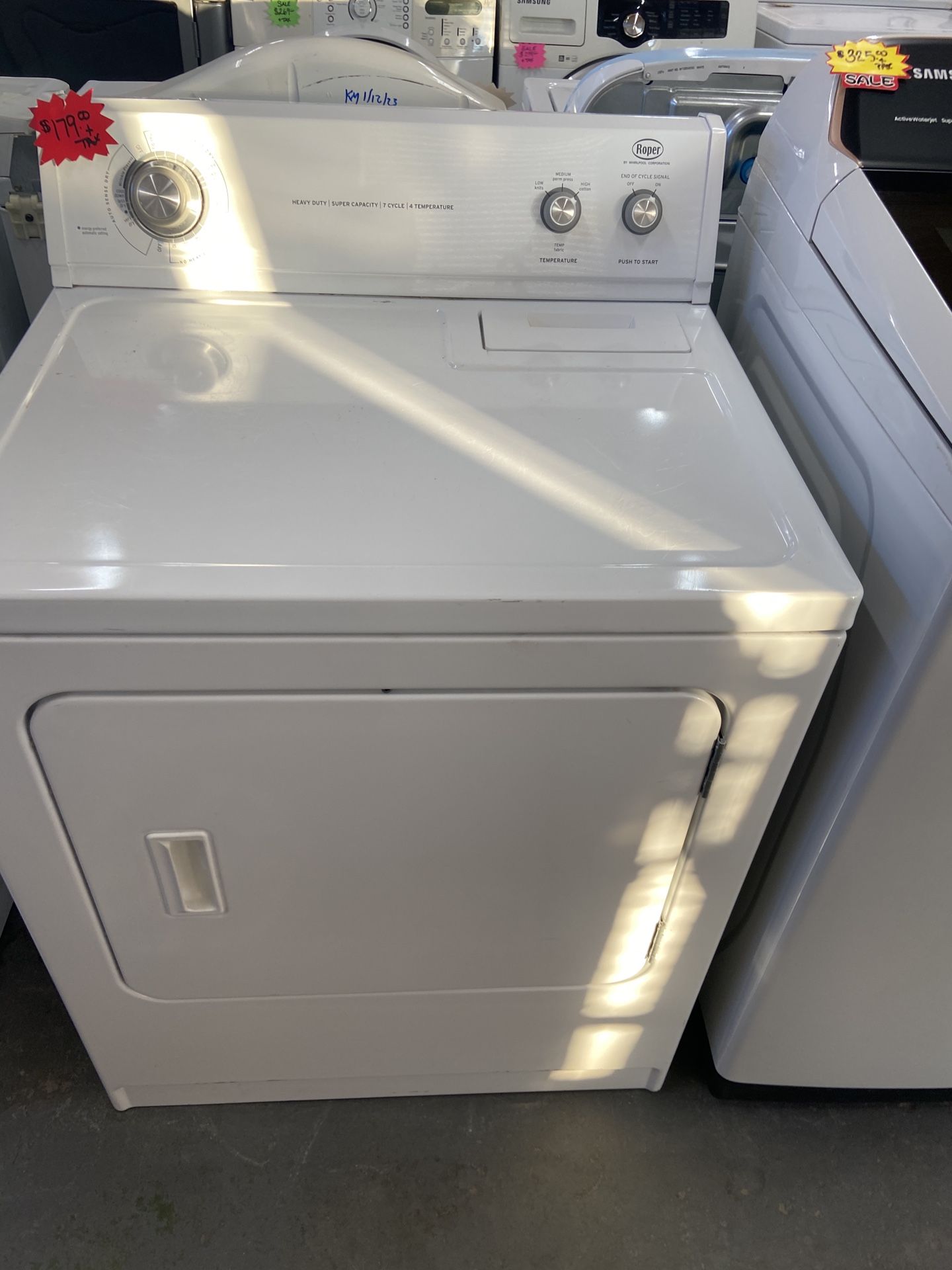 ROPER, WHIRLPOOL, & KENMORE DRYERS JUST $179