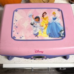 Disney Princess Cd Player And Jewelry Storage 