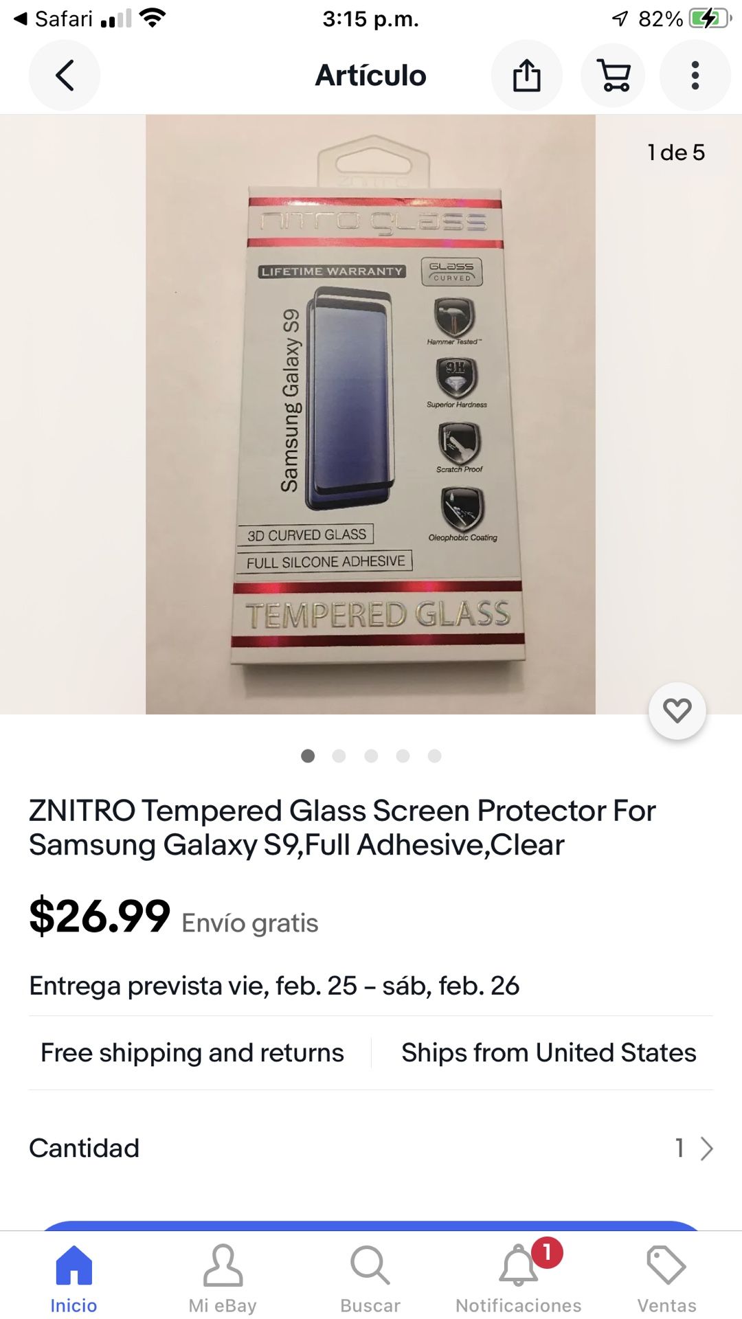 Znitro Tempered Glass  For iPhone 6/7/8 Plus