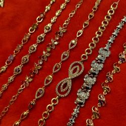 Pulseras En Oro Laminado C / U