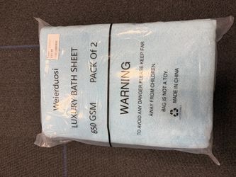 Cotton Bath Towels, 2 pc, 31.5 x 63 in