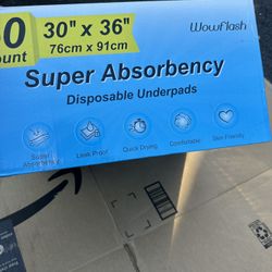 50ct Disposable Underpads 30x36
