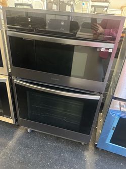 NQ70CG600DMTAA Samsung Double Wall Oven Black Stainless