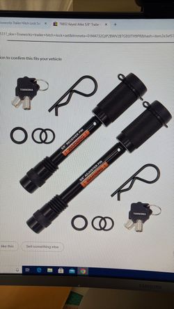 Trailer hitch lock set 5/8x3 1/4 and 5/8x 4 1/2