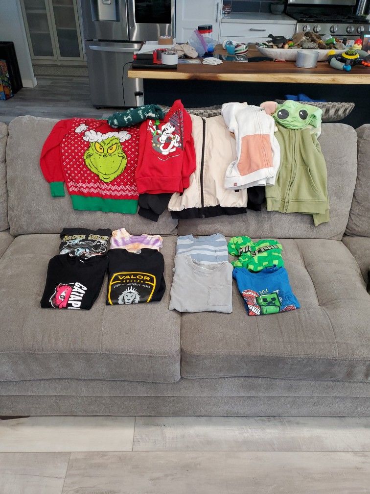 Boys Shirts & Hoodies Size 5/6 