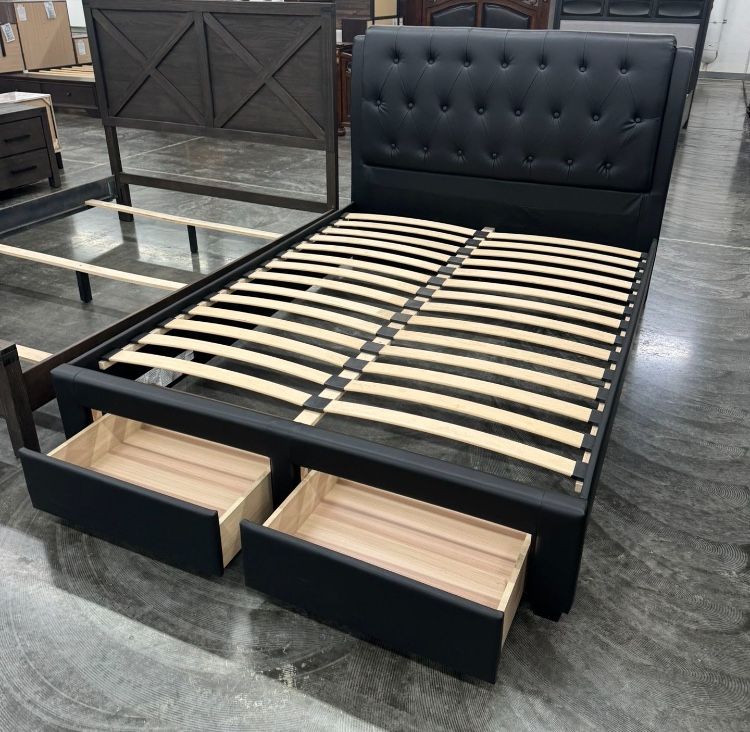 Queen Size Bed Frame With Mattress
