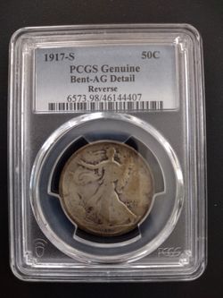 1917 S  Walking Liberty .50c