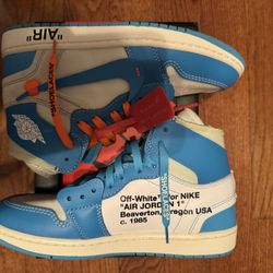 Jordan 1 Off White UNC Blue size 9