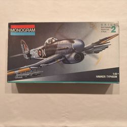 Vintage Model Airplane Kit | Monogram Hawker Typhoon | 1:48 Scale | Complete