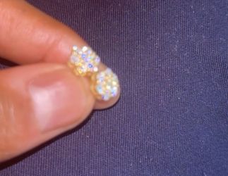 1ct VVS1 D Color Flower Cluster Earrings 