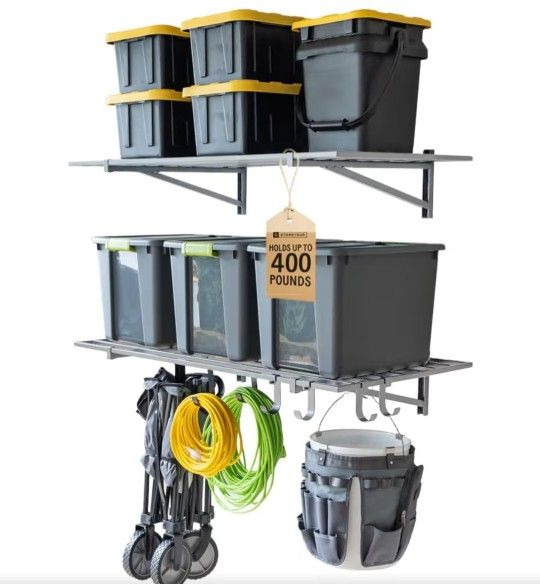 StoreYourBoard Heavy Duty Garage Shelf Wall Mount