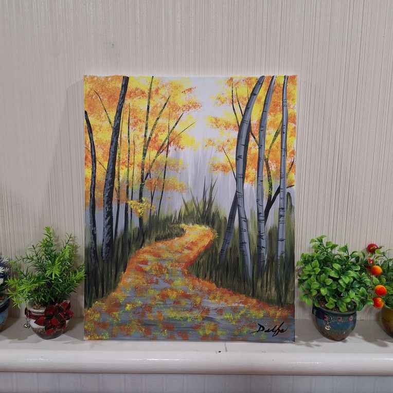 Painting "Golden Path"