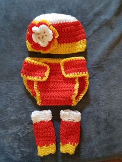 Candy corn diaper cover set photo prop