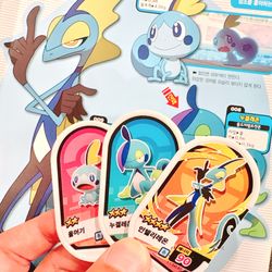 Pokemon Korea Mezastar Tagstar Arcade Character microchips Evolution sets
