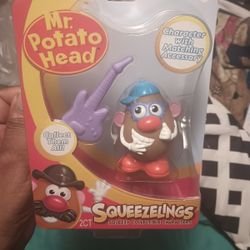 Mr. Potato Head Squeezelings With Guitar By Forever Clever Licensed By Hasbro!
