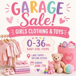 Garage Sale- Sunday June 7th