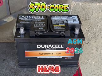 AGM Car Battery Group Size 48/H6