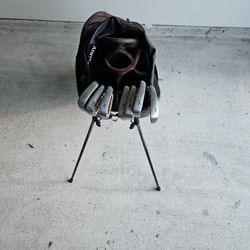 Golf Bag And Iron Set