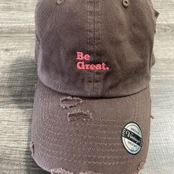 Brown Distressed Hat, Adjustable Fit (BRAND NEW)