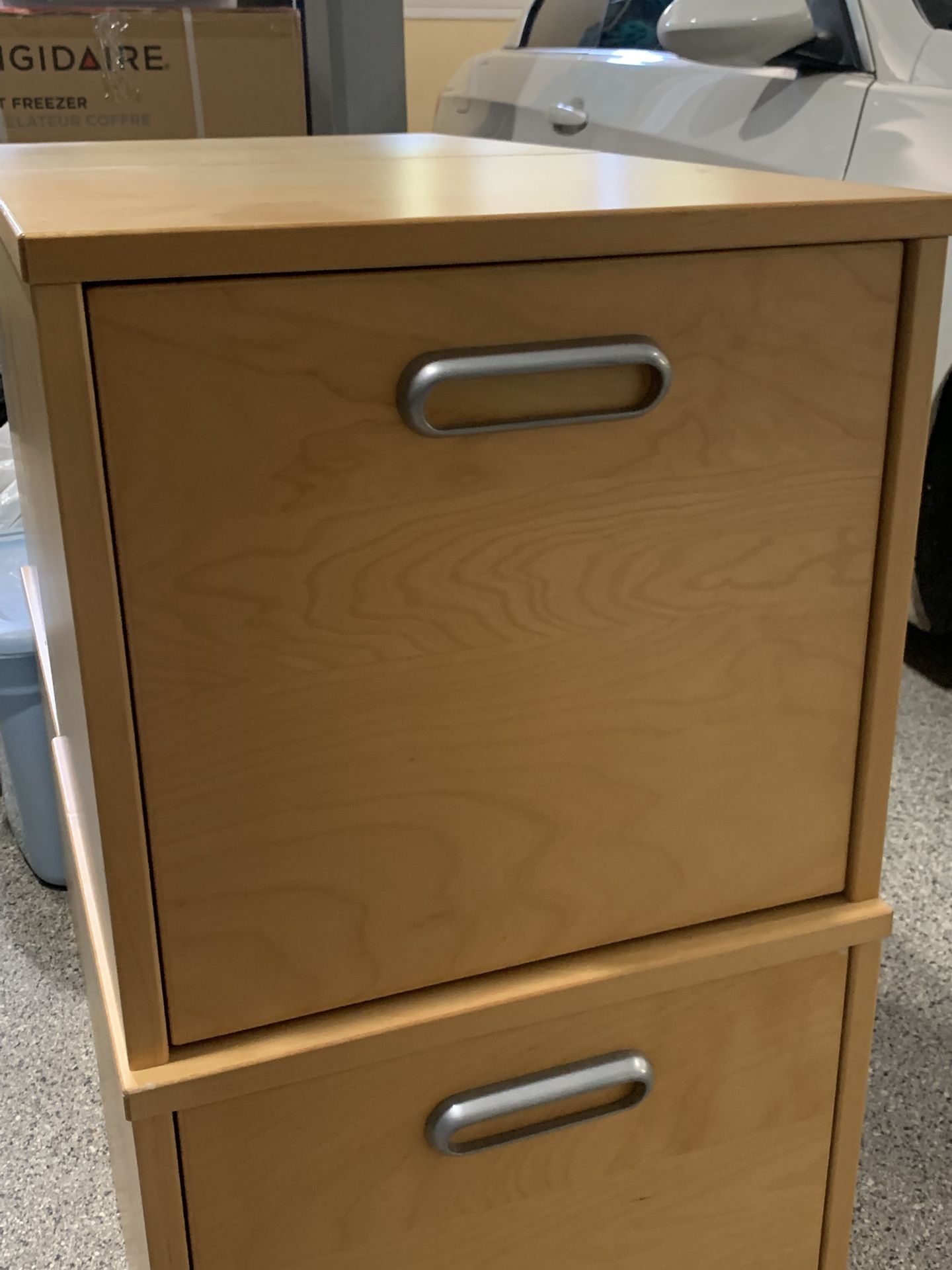 Single Drawer IKEA File Cabinet Heavy Duty Light Birch Wood Excellent Condition