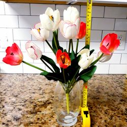 Clear Vase For Bouquet, Rose Or Flowers