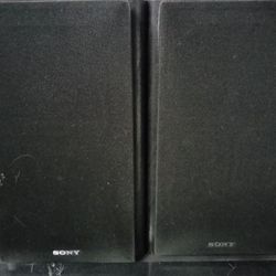 Pair Of Sony Bookshelf Speakers 