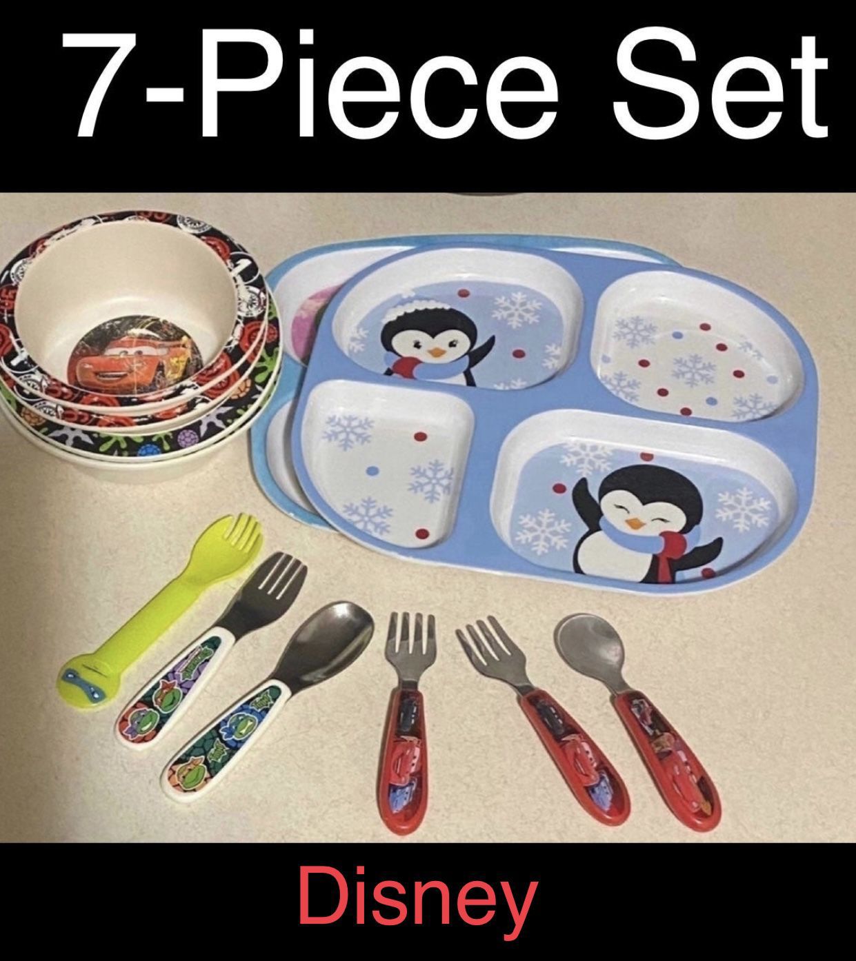 Child’s Disney Dinnerware 7pc. Set