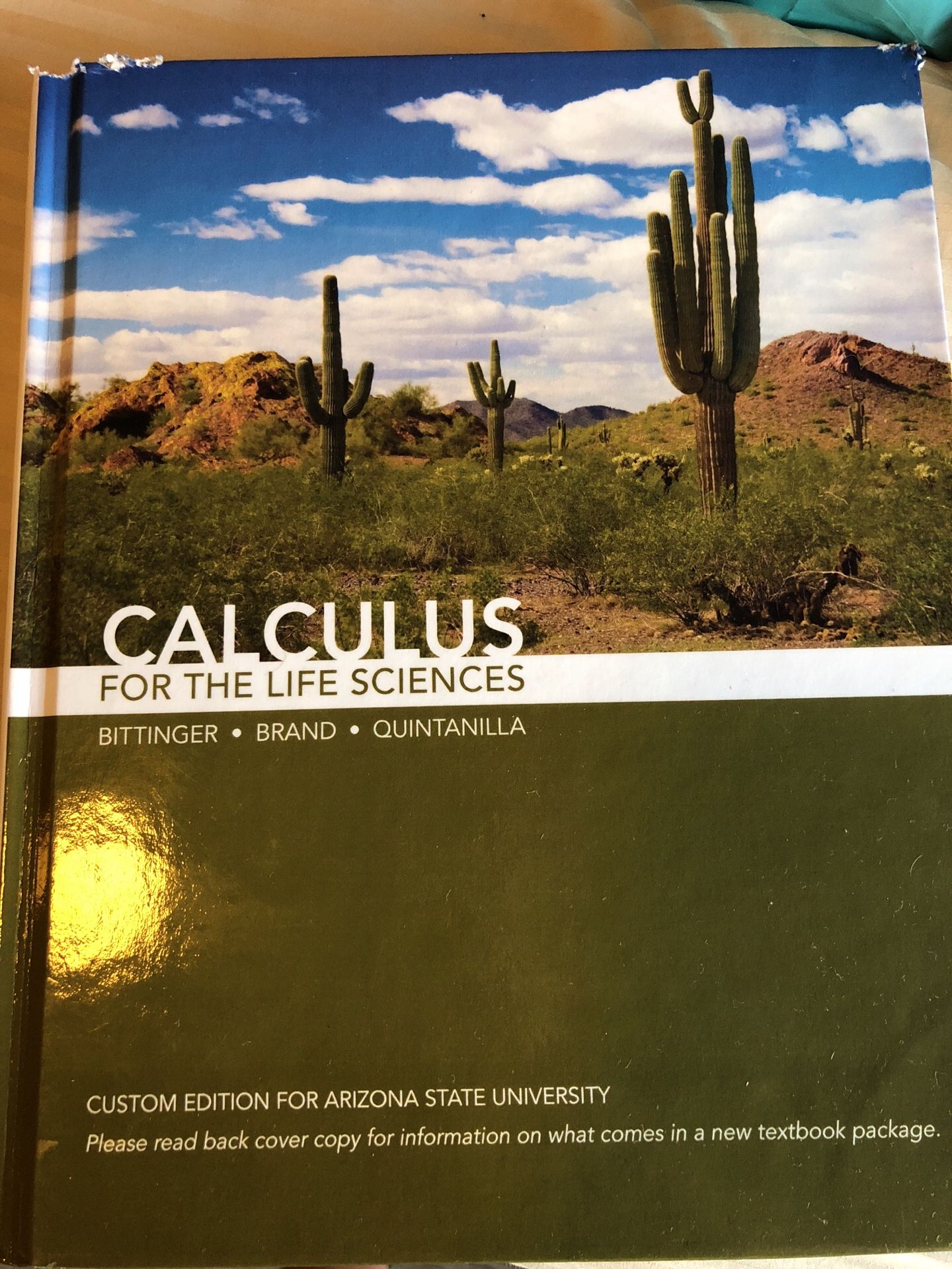 Calculus for life sciences book