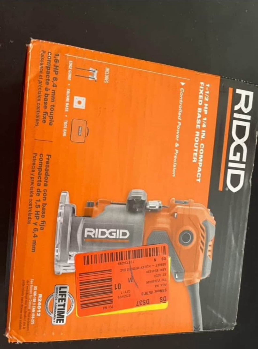 Ridgid Corded Compact Fixed Base Router
