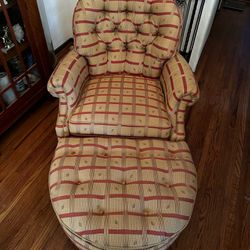 Baker Chair And Ottoman 