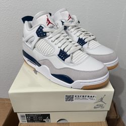 Air Jordan 4 Retro SB- Navy -Size 8.5M/10W
