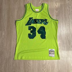 Size Large - Mitchell And Ness Authentic Swingman Jersey NBA Basketball Los Angeles Lakers Shaq O’Neal Culture Kings Vintage Sports Supreme