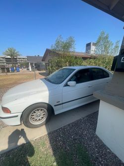 BMW 5 Series White Sedan