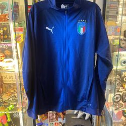 Puma Italy Italia Track Jacket Blue Sz XL 