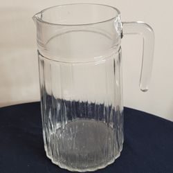 Large 60oz Fluted Glass Pitcher - Heavy Duty