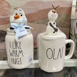 Rae Dunn Olaf Set 