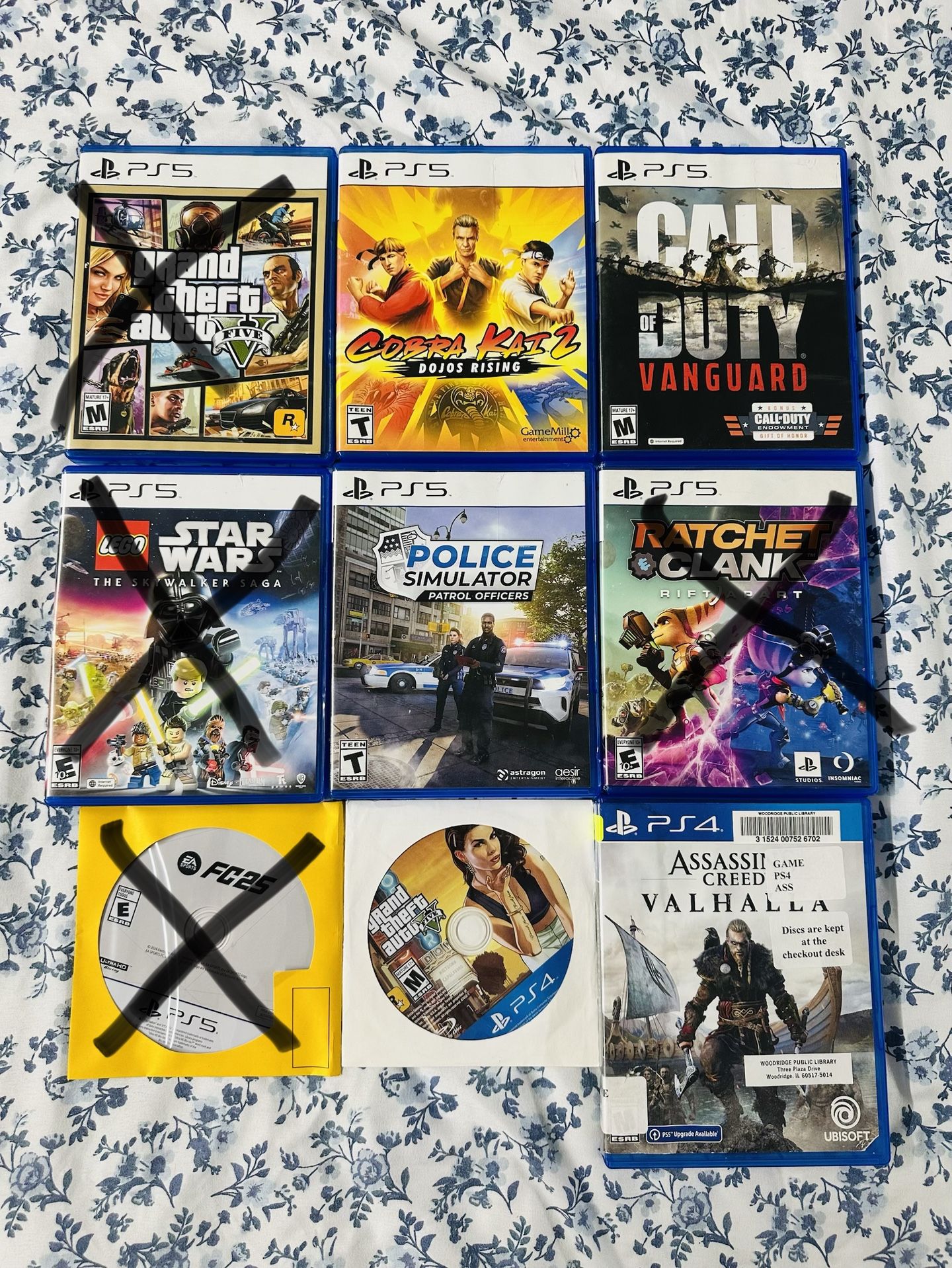 Playstation 5 Games And PlayStation 4 Games ( Used , Tested Working ) Read Description
