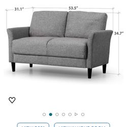 ZINUS Jackie Loveseat Sofa