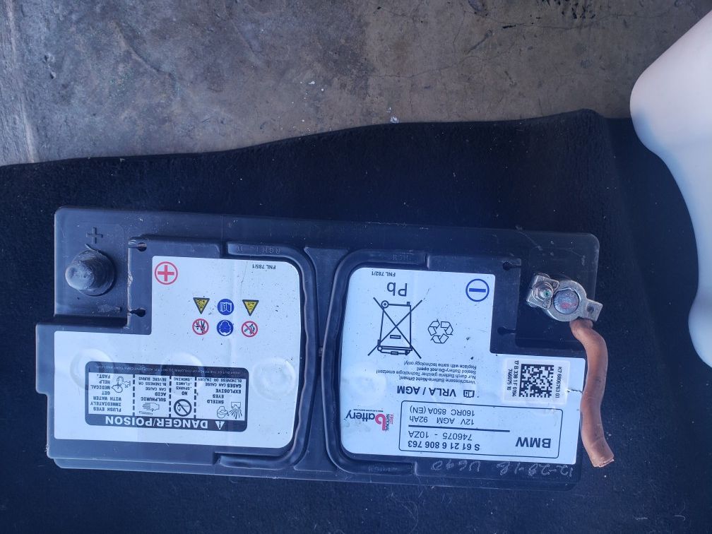 bmw battery 92ah 61216806763