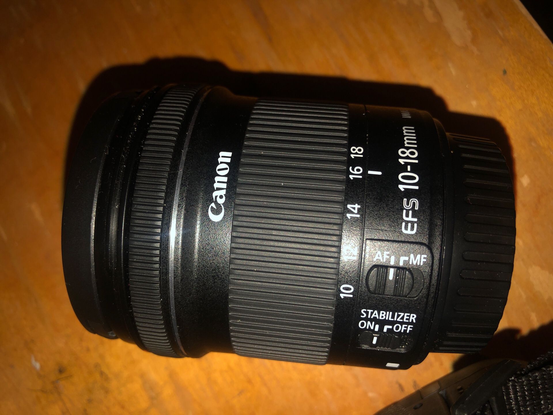 Canon EOS Rebel T6i with two lenses and charger