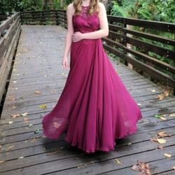 Burgundy Dress