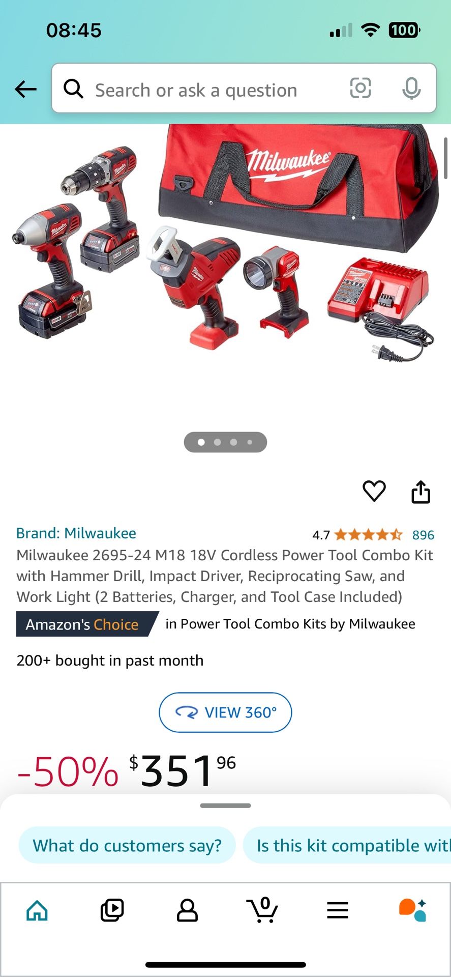 Milwaukee Tool Kit 4